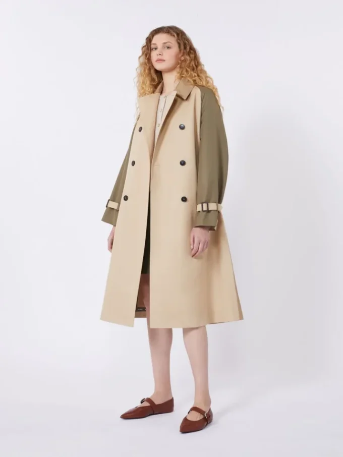 Wendbarer, wasserabweisender Gabardine-Trenchcoat, beige Wendbarer, wasserabweisender Gabardine-Trenchcoat, beige