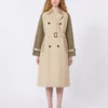 Wendbarer, wasserabweisender Gabardine-Trenchcoat, beige Wendbarer, wasserabweisender Gabardine-Trenchcoat, beige