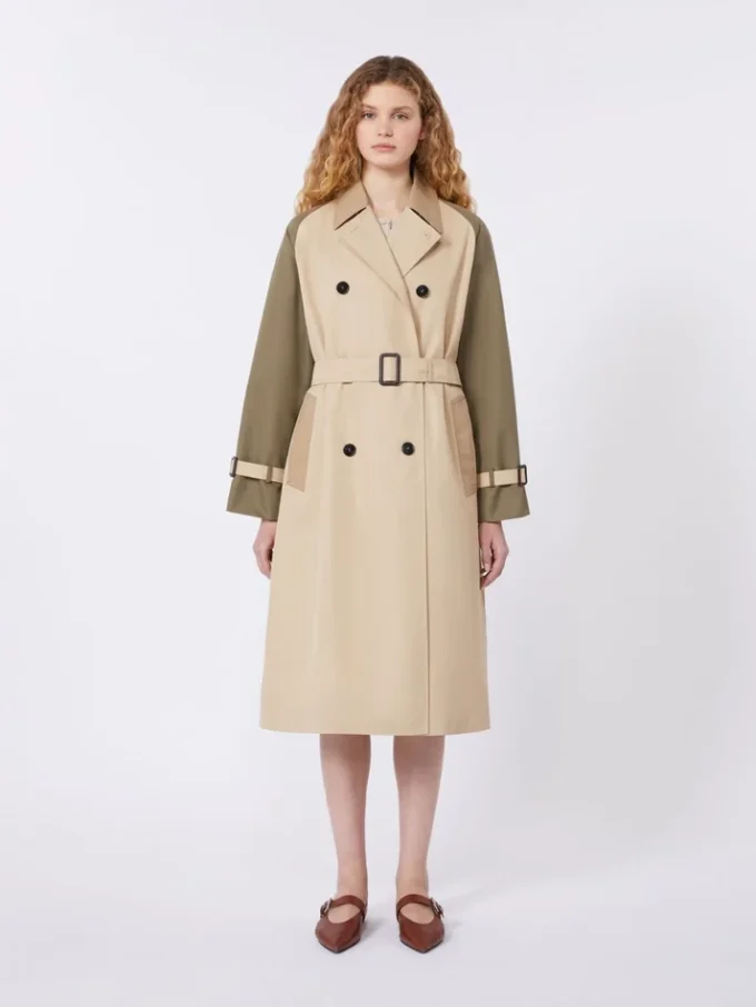 Wendbarer, wasserabweisender Gabardine-Trenchcoat, beige Wendbarer, wasserabweisender Gabardine-Trenchcoat, beige