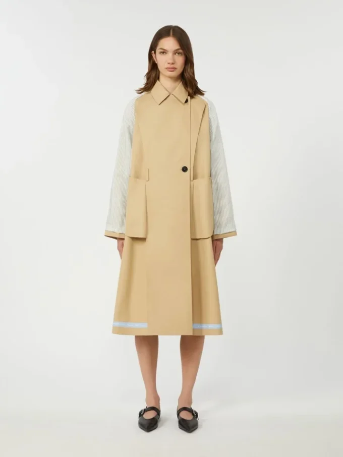 Wendbarer, wasserabweisender Gabardine-Trenchcoat, beige Wendbarer, wasserabweisender Gabardine-Trenchcoat, beige