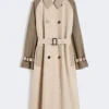 Wendbarer, wasserabweisender Gabardine-Trenchcoat, beige Wendbarer, wasserabweisender Gabardine-Trenchcoat, beige