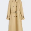 Wendbarer, wasserabweisender Gabardine-Trenchcoat, beige Wendbarer, wasserabweisender Gabardine-Trenchcoat, beige