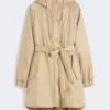 Wendbarer, wattierter Parka aus wasserabweisendem Canvas, beige Wendbarer, wattierter Parka aus wasserabweisendem Canvas, beige