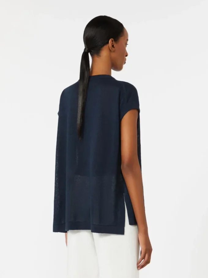 Weste aus Leinen, marineblau Weste aus Leinen, marineblau