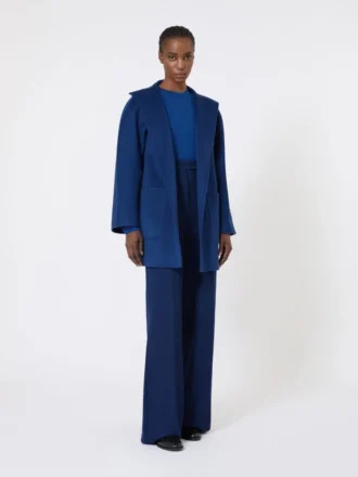 Wickelmantel in Camel, China-Blau