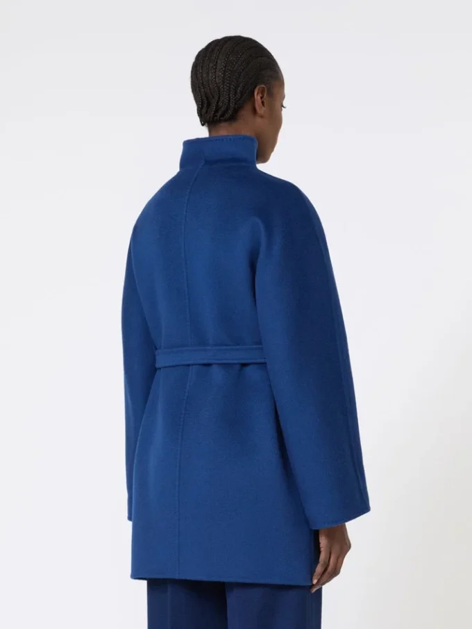 Wickelmantel in Camel, China-Blau Wickelmantel in Camel, China-Blau