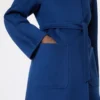 Wickelmantel in Camel, China-Blau Wickelmantel in Camel, China-Blau