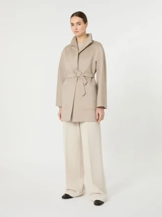 Wickelmantel in Camel, Sand