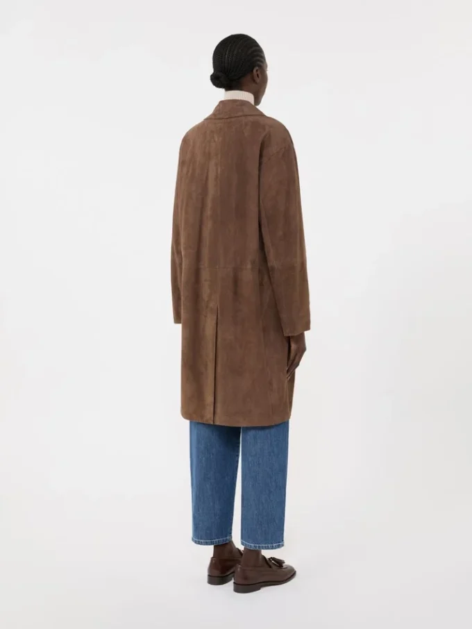 Wildleder-Mantel, braun