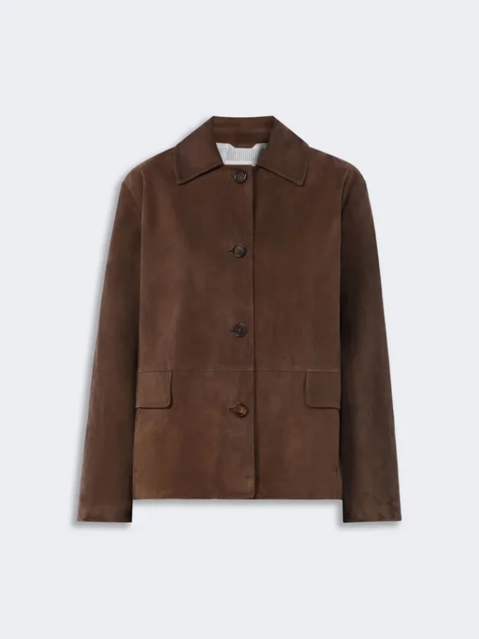 Wildlederjacke, braun Wildlederjacke, braun