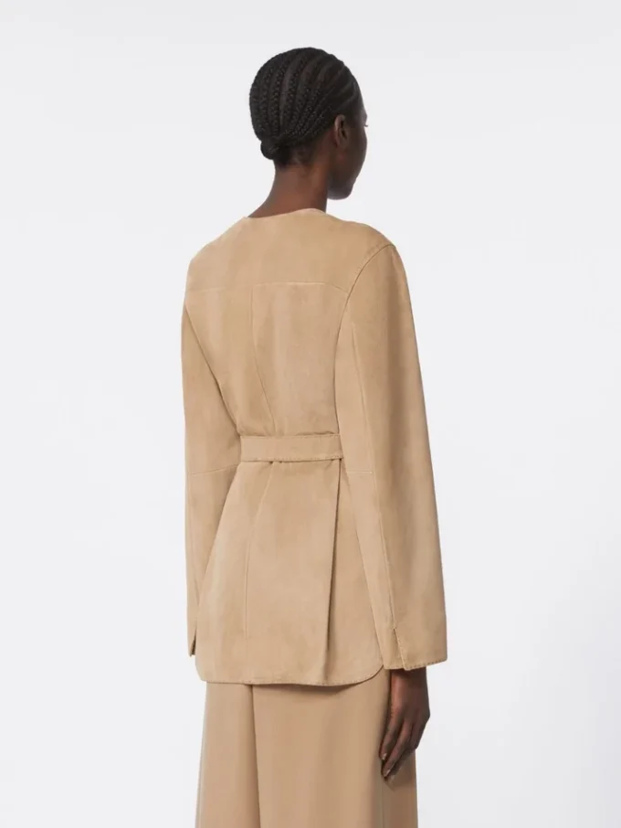 Wildlederjacke, haselnussbraun Wildlederjacke, haselnussbraun
