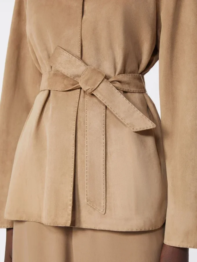 Wildlederjacke, haselnussbraun Wildlederjacke, haselnussbraun
