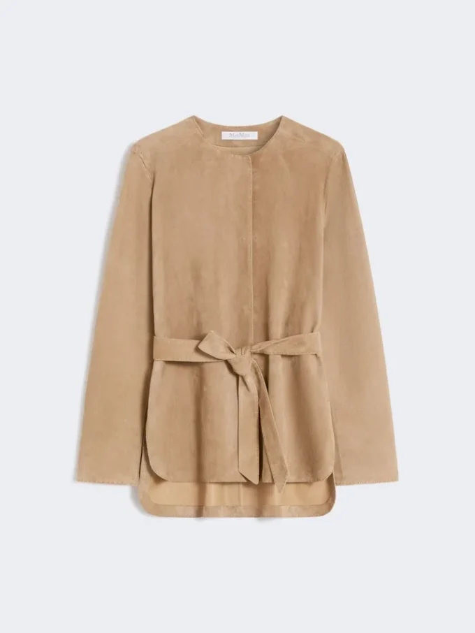 Wildlederjacke, haselnussbraun Wildlederjacke, haselnussbraun