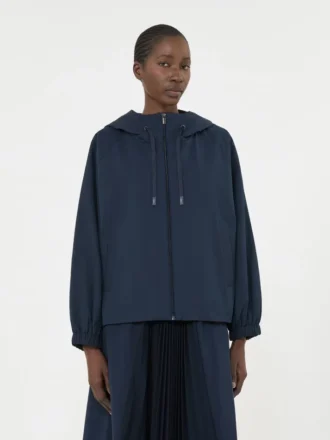 Windjacke aus Funktionsstoff, marineblau