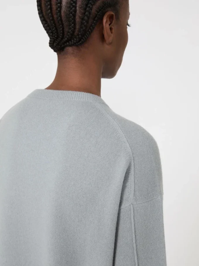 Woll- und Kaschmirpullover in Boxy-Passform, hellblau Woll- und Kaschmirpullover in Boxy-Passform, hellblau