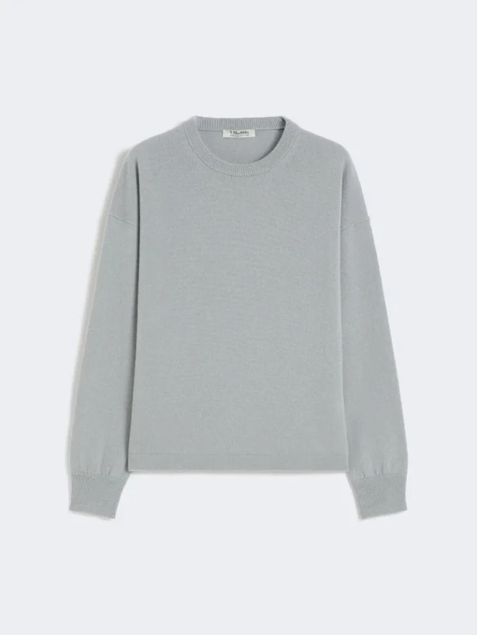 Woll- und Kaschmirpullover in Boxy-Passform, hellblau Woll- und Kaschmirpullover in Boxy-Passform, hellblau