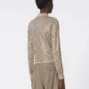 Wollcardigan mit Pailletten, braun Wollcardigan mit Pailletten, braun