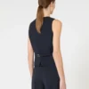 Wollkrepp-Weste, marineblau Wollkrepp-Weste, marineblau