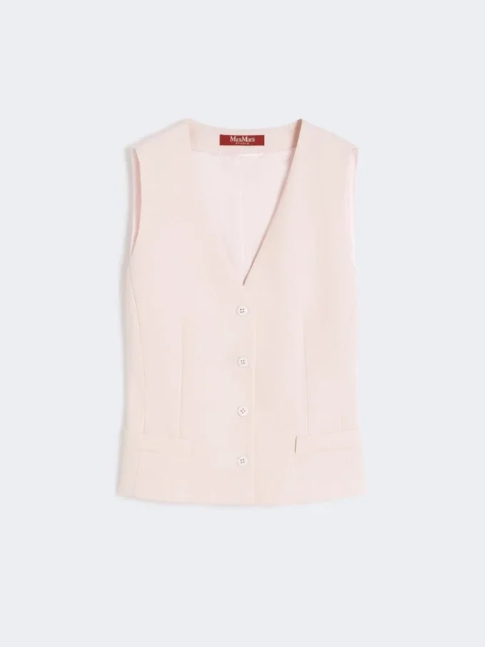 Wollkrepp-Weste, rosa Wollkrepp-Weste, rosa