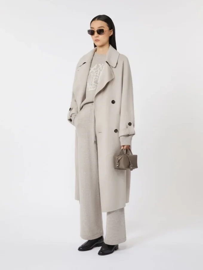 Wollmantel, beige Wollmantel, beige