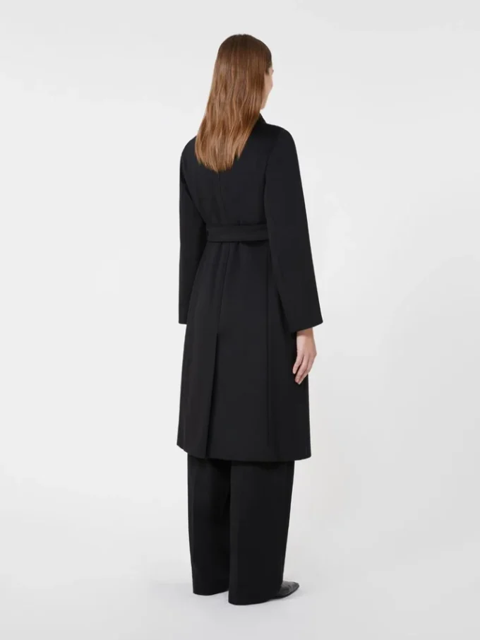 Wollmantel, schwarz Wollmantel, schwarz
