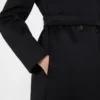 Wollmantel, schwarz Wollmantel, schwarz