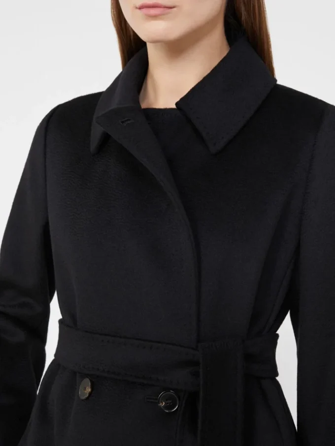 Wollmantel, schwarz Wollmantel, schwarz
