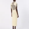 Zweilagiges Satin-Kleid, hellgelb Zweilagiges Satin-Kleid, hellgelb