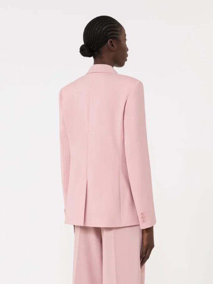 Zweireihiger Blazer aus Stretchwolle, Antikrosa Zweireihiger Blazer aus Stretchwolle, Antikrosa