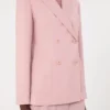 Zweireihiger Blazer aus Stretchwolle, Antikrosa Zweireihiger Blazer aus Stretchwolle, Antikrosa