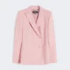Zweireihiger Blazer aus Stretchwolle, Antikrosa Zweireihiger Blazer aus Stretchwolle, Antikrosa