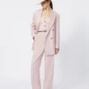 Hose aus Wolle, Mohair und Seide, beige-rosa Hose aus Wolle, Mohair und Seide, beige-rosa