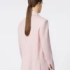 Zweireihiger Blazer aus Wolle, Mohair und Seide, beige-rosa Zweireihiger Blazer aus Wolle, Mohair und Seide, beige-rosa