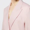 Zweireihiger Blazer aus Wolle, Mohair und Seide, beige-rosa Zweireihiger Blazer aus Wolle, Mohair und Seide, beige-rosa