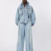 Zweiteilige Jeansjacke, mitternachtsblau