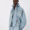 Zweiteilige Jeansjacke, mitternachtsblau