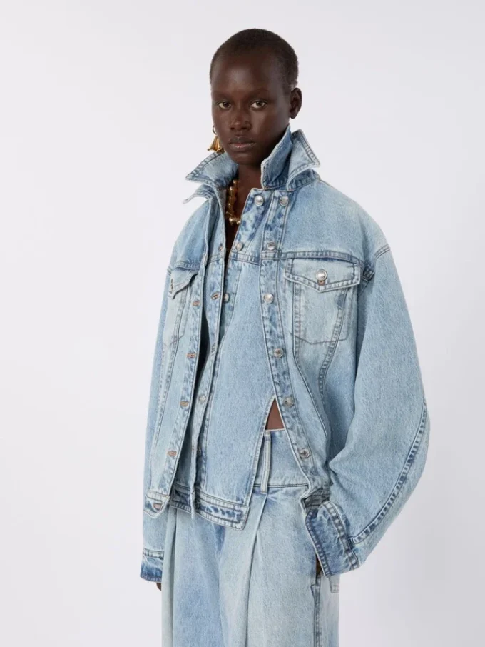 Zweiteilige Jeansjacke, mitternachtsblau