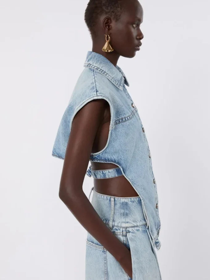 Zweiteilige Jeansjacke, mitternachtsblau